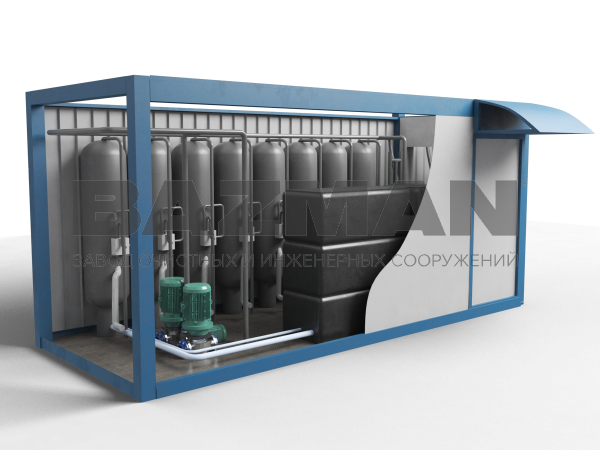 Блок очистки ливневых стоков